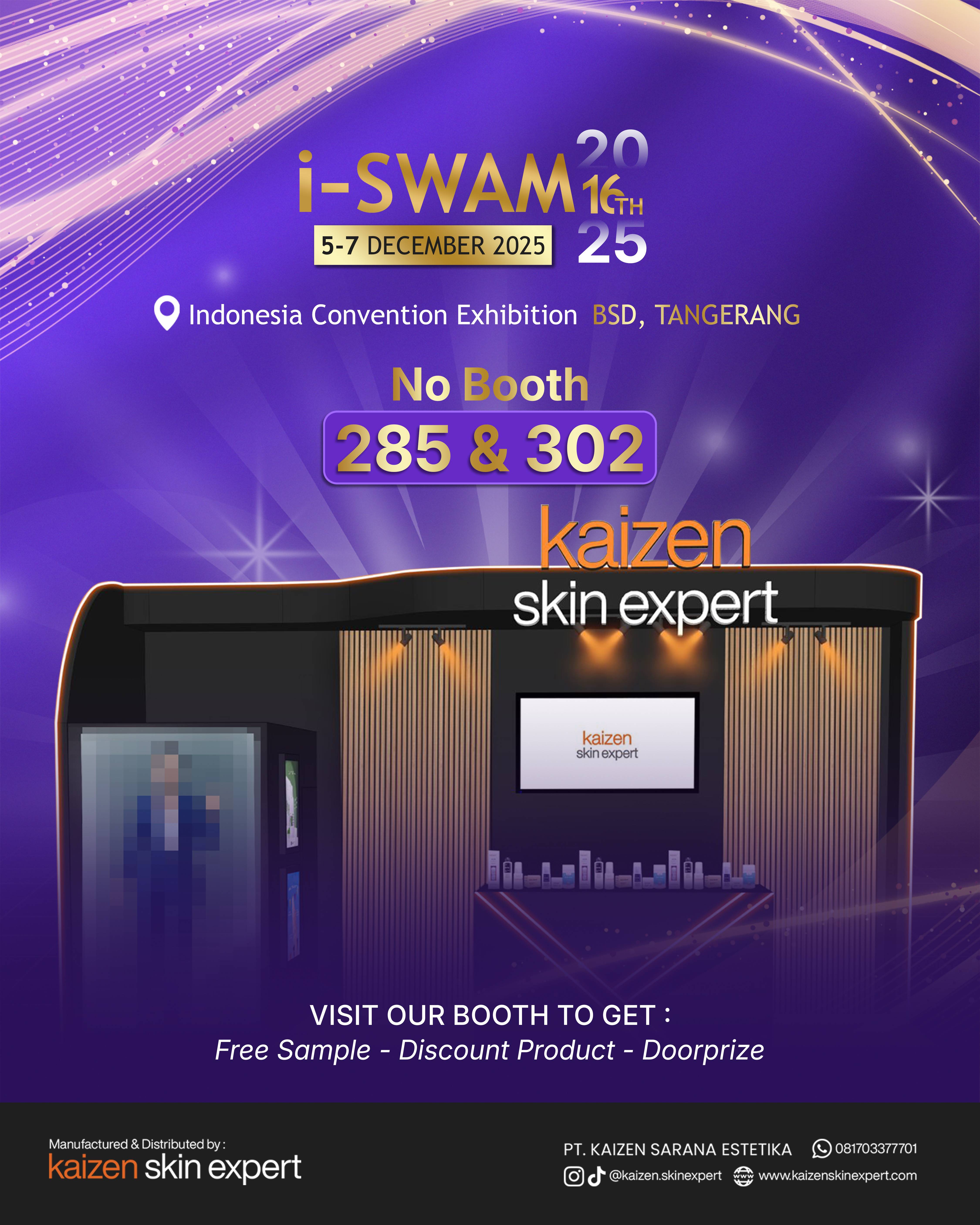 Kaizen Skin Expert is officially joining i-SWAM 2025!